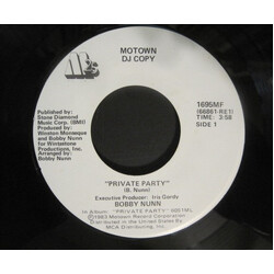 Bobby Nunn Private Party USED VINYL 7INCH 45 RPM PROMO