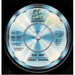 Dynamic Superiors Stay Away USED VINYL 7INCH 45 RPM SINGLE