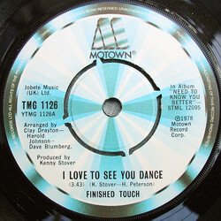 Finished Touch I Love To See You Dance USED VINYL 7INCH 45 RPM