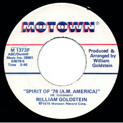 William Goldstein Spirit Of '76 (A.M. America) / Southern Comfort USED VINYL 7INCH 45 RPM SINGLE