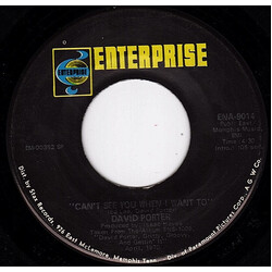 David Porter Can't See You When I Want To USED VINYL 7INCH 45 RPM SINGLE