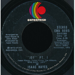 Isaac Hayes Joy USED VINYL 7INCH 45 RPM SINGLE STYRENE STEREO