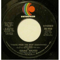 Isaac Hayes Theme From The Men / Type Thang USED VINYL 7INCH 45 RPM SINGLE STYRENE STEREO