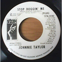 Johnnie Taylor Stop Doggin' Me USED VINYL 7INCH 45 RPM SINGLE PROMO
