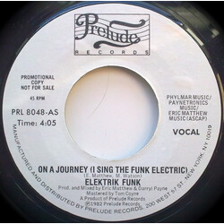 Elektrik Funk On A Journey (I Sing The Funk Electric) USED VINYL 7INCH 45 RPM SINGLE PROMO