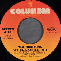 New Horizons (3) Your Thing Is Your Thing USED VINYL 7INCH 45 RPM