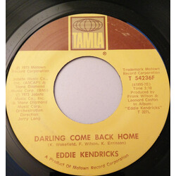 Eddie Kendricks Darling Come Back Home / Loving You The Second Time Around USED VINYL 7INCH 45 RPM