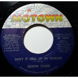 Edwin Starr Ain't It Hell Up In Harlem / Don't It Feel Good To Be Free USED VINYL 7INCH SINGLE