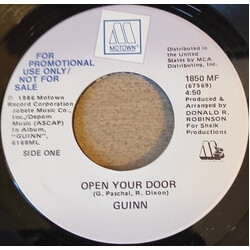 Guinn Open Your Door USED VINYL 7INCH 45 RPM PROMO