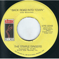 The Staple Singers Back Road Into Town / My Main Man USED VINYL 7INCH SINGLE 45 RPM