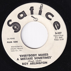 Roy Arlington Everybody Makes A Mistake Sometimes / That's Good Enough USED VINYL 7INCH 45 RPM SINGLE PROMO