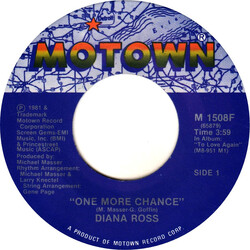 Diana Ross One More Chance USED VINYL 7INCH 45 RPM SINGLE