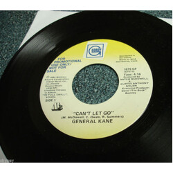General Kane Can't Let Go USED VINYL 7INCH 45 RPM SINGLE PROMO