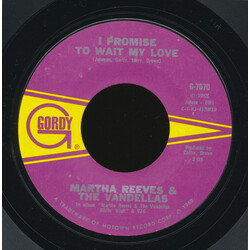 Martha Reeves & The Vandellas I Promise To Wait My Love USED VINYL 7INCH 45 RPM SINGLE STYRENE