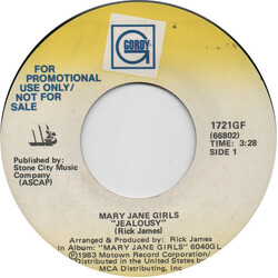 Mary Jane Girls Jealousy USED VINYL 7INCH 45 RPM PROMO