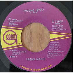 Teena Marie Young Love / First Class Love USED VINYL 7INCH 45 RPM SINGLE