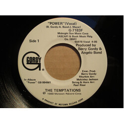 The Temptations Power USED VINYL 7INCH 45 RPM PROMO