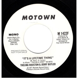 Thelma Houston / Jerry Butler It's A Lifetime Thing USED VINYL 7INCH 45 RPM PROMO STEREO MONO