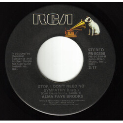 Alma Faye Stop, I Don't Need No Sympathy USED VINYL 7INCH