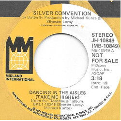 Silver Convention Dancing In The Aisles (Take Me Higher) USED VINYL 7INCH 45 RPM SINGLE PROMO STEREO MONO