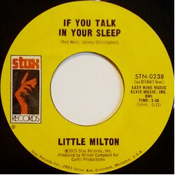 Little Milton If You Talk In Your Sleep / Sweet Woman Of Mine USED VINYL 7INCH 45 RPM