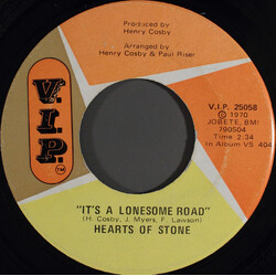 Hearts Of Stone It's A Lonesome Road / Yesterday's Love Is Over USED VINYL 7INCH 45 RPM