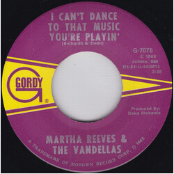 Martha Reeves & The Vandellas I Can't Dance To That Music You're Playin' / I Tried USED VINYL 7INCH 45 RPM SINGLE