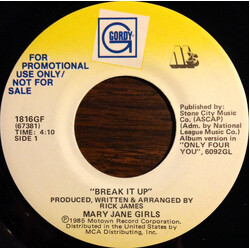 Mary Jane Girls Break It Up USED VINYL 7INCH 45 RPM PROMO