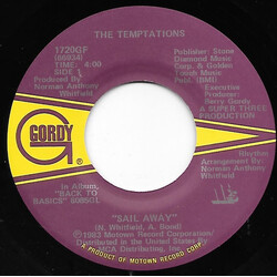 The Temptations Sail Away USED VINYL 7INCH 45 RPM SINGLE