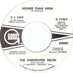 Undisputed Truth (2) Higher Than High USED VINYL 7INCH 45 RPM PROMO STEREO MONO