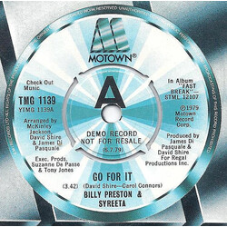 Billy Preston / Syreeta Go For It USED VINYL 7INCH SINGLE PROMO