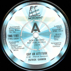 Patrick Gammon Cop An Attitude USED VINYL 7INCH 45 RPM PROMO