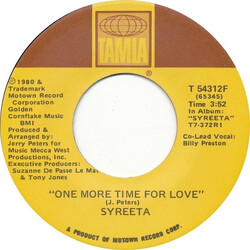 Syreeta One More Time For Love USED VINYL 7INCH SINGLE 45 RPM