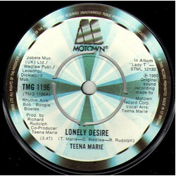 Teena Marie Lonely Desire USED VINYL 7INCH 45 RPM SINGLE