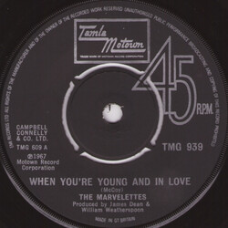 The Marvelettes When You're Young And In Love USED VINYL 7INCH 45 RPM REISSUE MONO