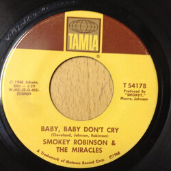 The Miracles Baby, Baby Don't Cry USED VINYL 7INCH 45 RPM SINGLE