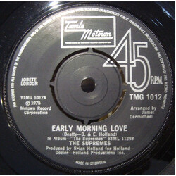 The Supremes Early Morning Love USED VINYL 7INCH 45 RPM
