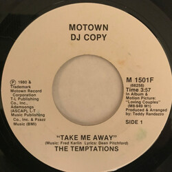 The Temptations Take Me Away USED VINYL 7INCH 45 RPM PROMO