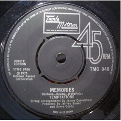 The Temptations Memories USED VINYL 7INCH 45 RPM