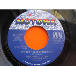 William Goldstein Spirit Of '76 (A.M. America) USED VINYL 7INCH 45 RPM SINGLE PROMO