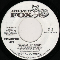 Al Downing Medley Of Soul USED VINYL 7INCH 45 RPM PROMO