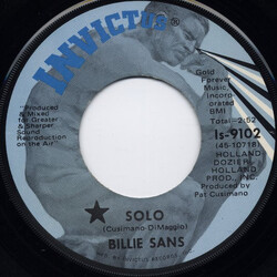Billy Sans Solo USED VINYL 7INCH 45 RPM
