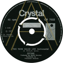 Cottage This Thing Called Love USED VINYL 7INCH 45 RPM SINGLE PROMO