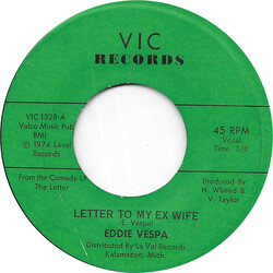 Eddie Vespa Letter To My Ex Wife USED VINYL 7INCH 45 RPM SINGLE
