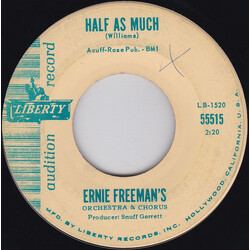 Ernie Freeman's Orchestra & Chorus Half As Much / I'M Sorry For You, My Friend USED VINYL 7INCH 45 RPM SINGLE PROMO