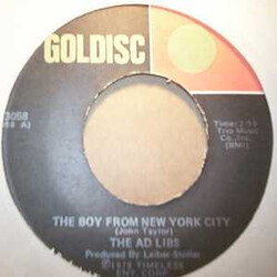 The Ad Libs / The Jelly Beans The Boy From New York City / I Wanna Love Him So Bad USED VINYL 7INCH REISSUE