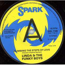 Linda Fields & The Funky Boys Climbing The Steps Of Love USED VINYL 7INCH 45 RPM SINGLE PROMO STEREO