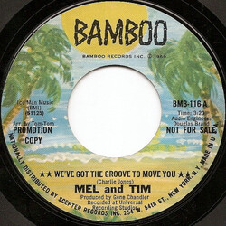 Mel & Tim We've Got The Groove To Move You / Never On Time USED VINYL 7INCH SINGLE PROMO
