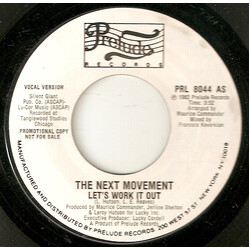 The Next Movement Let's Work It Out USED VINYL 7INCH 45 RPM PROMO STYRENE