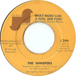 The Whispers What More Can A Girl Ask For? USED VINYL 7INCH SINGLE 45 RPM